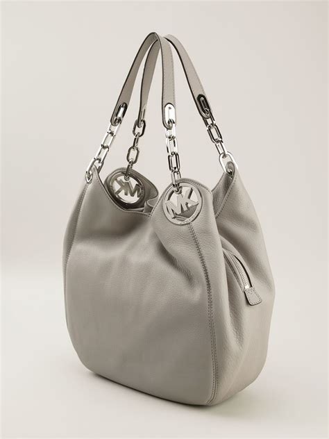 michael kors grey handbag|grey michael kors shoulder bag.